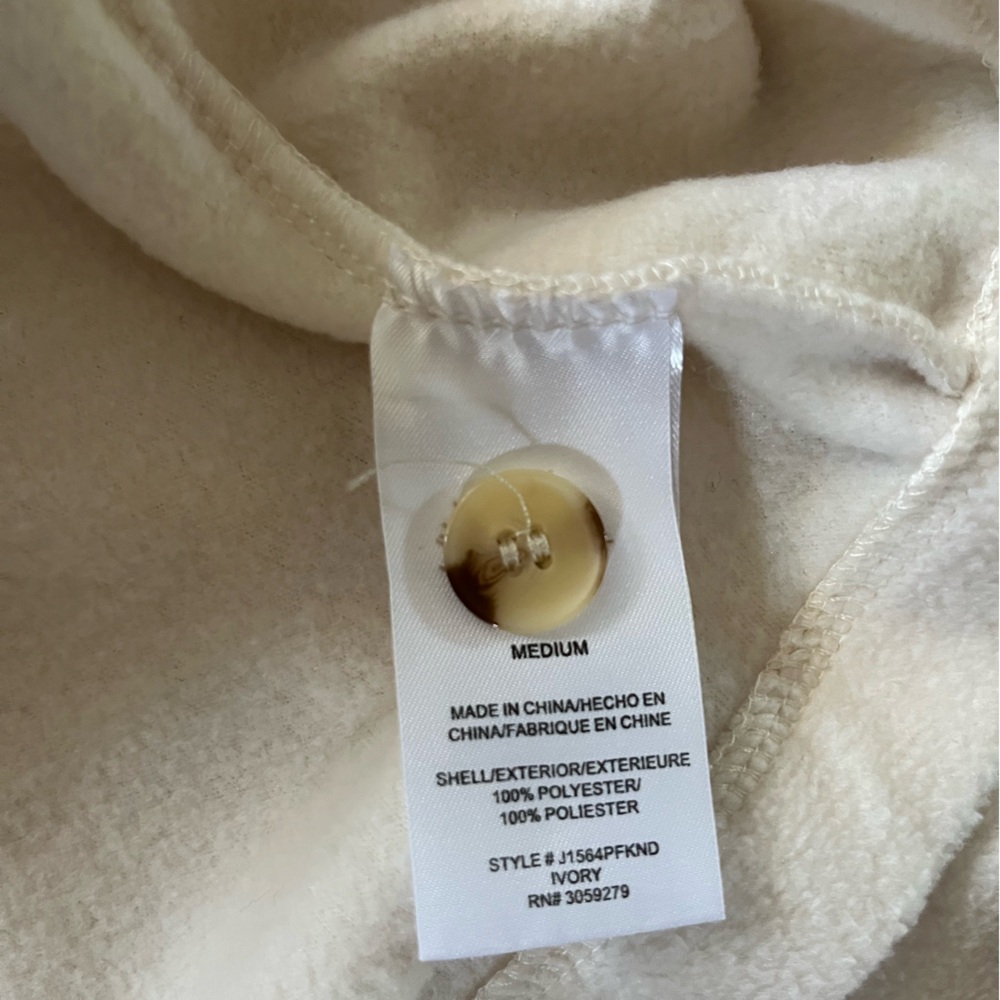 Thread & Supply Cream Button-Front Jacket - Picture 6 of 7